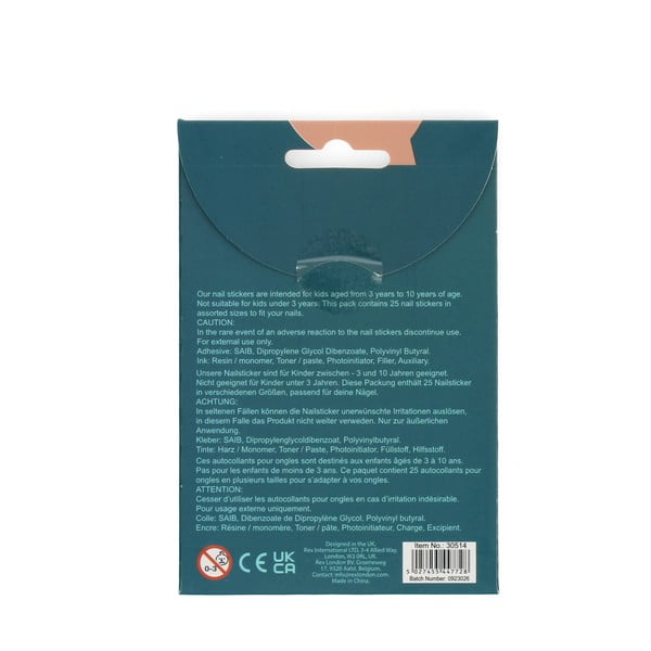 Zestaw kreatywny Ladybird – Nail stickers – Rex London-image-3