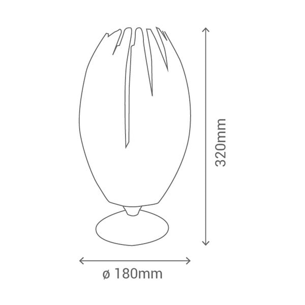Biała lampa stołowa SULION Medusa-image-2