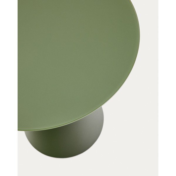 Okrągły stolik ze szklanym blatem ø 50 cm Wilshire – Kave Home-image-4