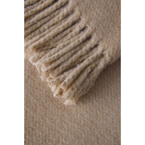 Brązowy pled z domieszką bawełny Euromant Basics, 140x180 cm-image-2