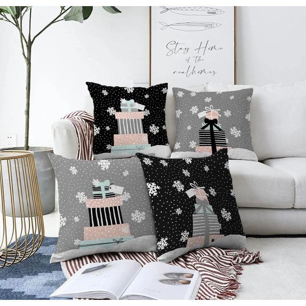Poszewki na poduszki zestaw 4 szt. ze świątecznym motywem 43x43 cm Merry Christmas – Mila Home