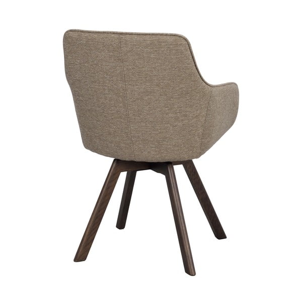 Beżowe tapicerowane fotele jadalniane zestaw 2 szt. Alison – Rowico-image-3