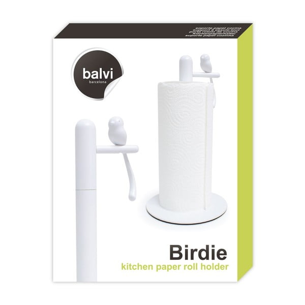 Biały stojak na ręczniki kuchenne ø 16 cm Birdie – Balvi-image-3