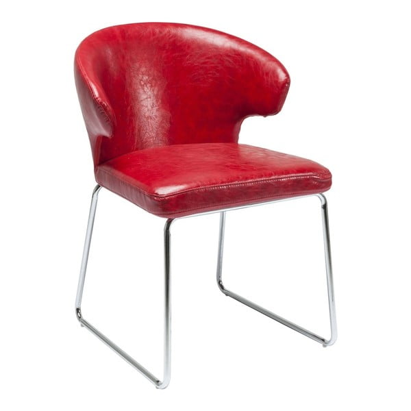 Czerwone krzesło do jadalni Kare Design Atomic