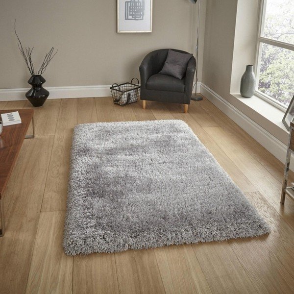 Szary ręcznie tkany dywan Think Rugs Montana Puro Silver, 80x150 cm-image-1