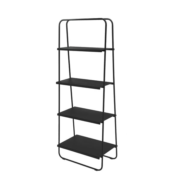 Czarny metalowy regał 30x141 cm A-Bookshelf – Zone