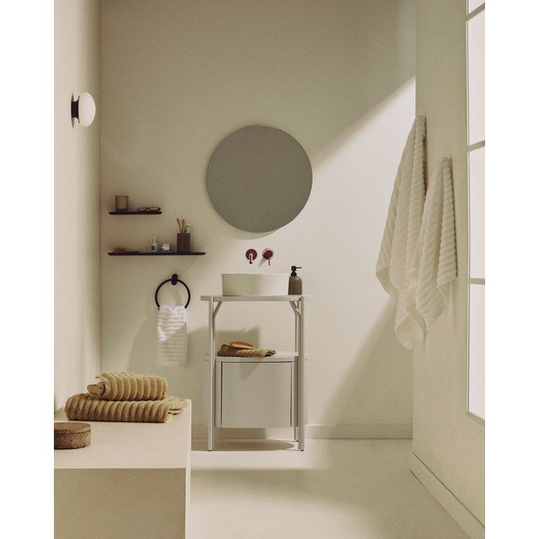 Biała ceramiczna okrągła umywalka ø 36 cm Ovara – Kave Home-image-2