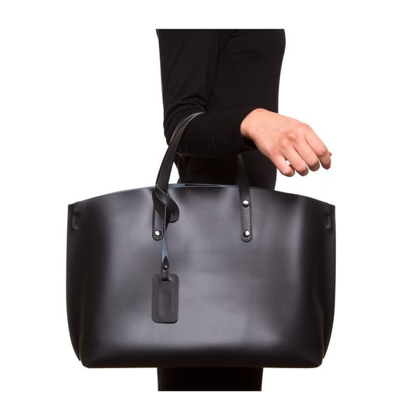 Czarna torebka skórzana Luisa Vannini 3034-image-3