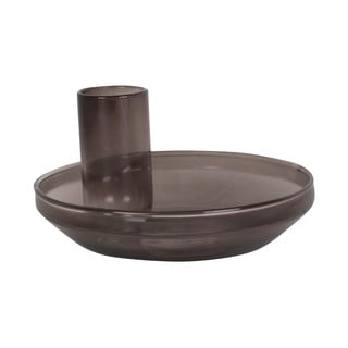 Brązowy szklany świecznik PT LIVING Tub