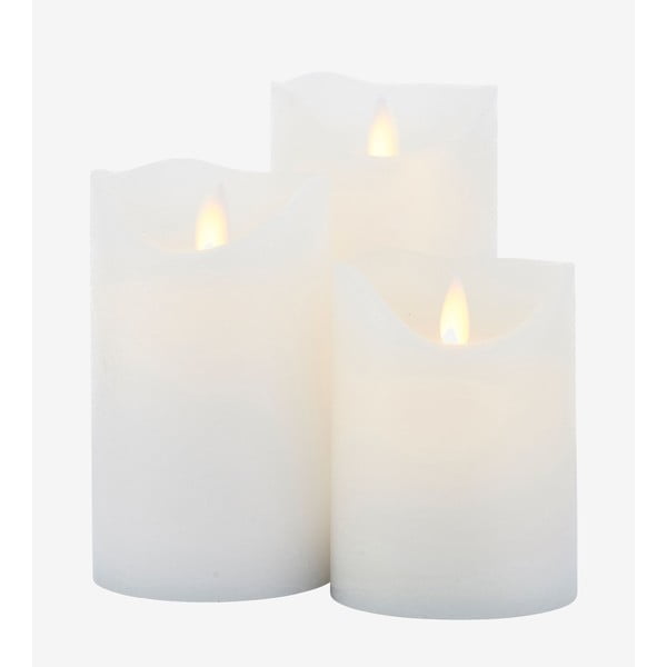 Świeczki LED zestaw 3 szt. (wysokość 15 cm) Sara Exclusive – Sirius-image-2