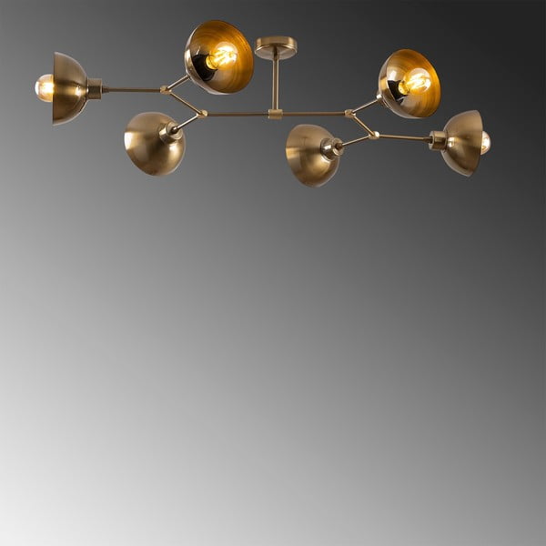 Lampa sufitowa w kolorze złota z metalowym kloszem 52x102 cm Dram – Opviq lights-image-3