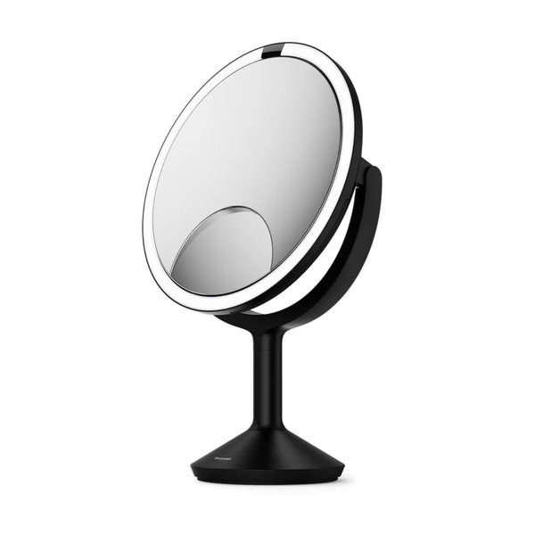Lustro z oświetleniem/powiększające (powiększenie 5x/powiększenie 10x) kosmetyczne ø 25 cm Trio Max – simplehuman