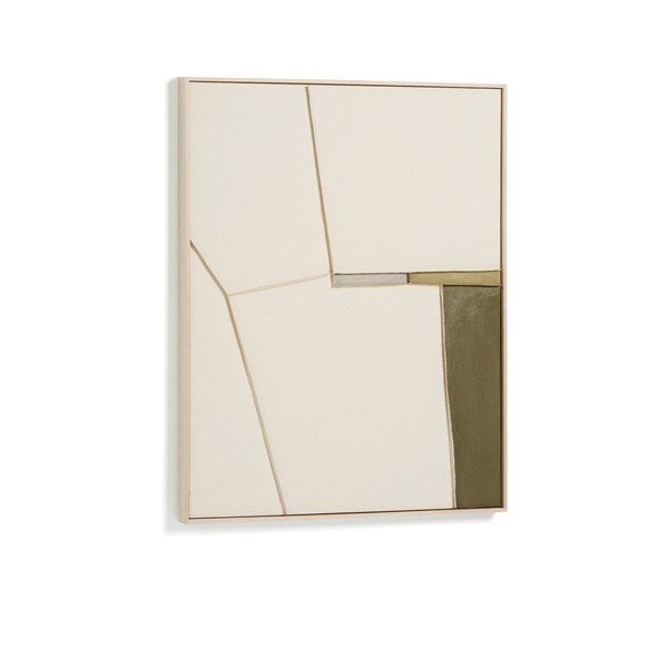 Ręcznie malowany/3D obraz z ramą w zestawie/na płótnie 80x100 cm Deravia – Kave Home