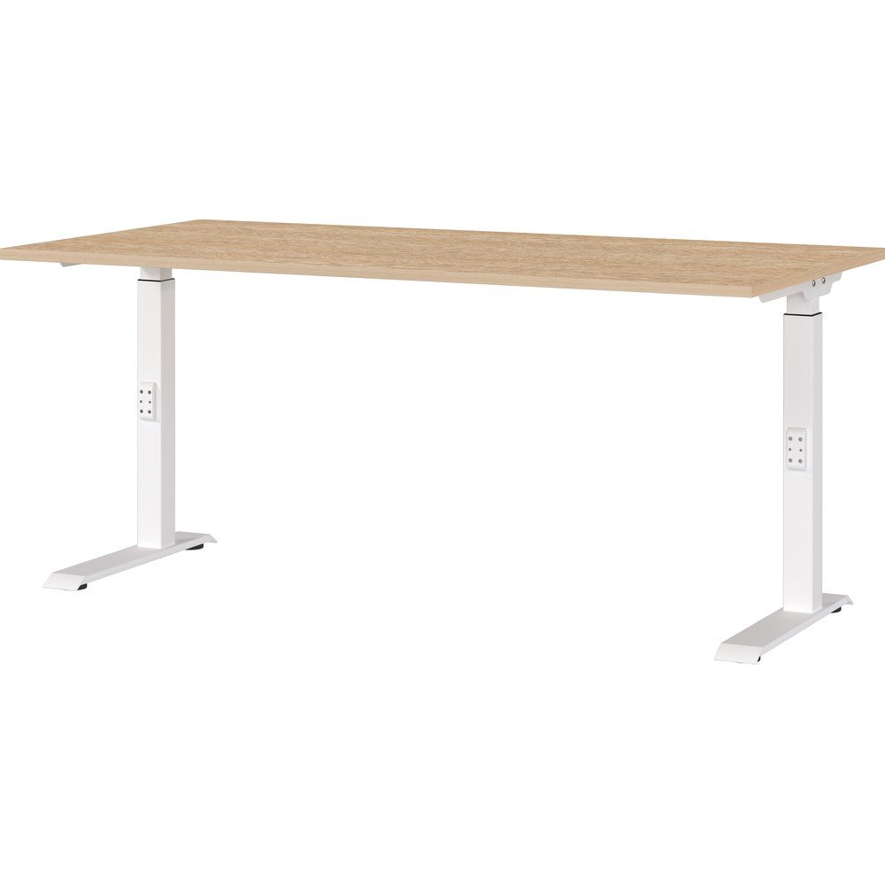 Biurko z regulowaną wysokością z blatem w dekorze dębu 80x160 cm Downey – Germania