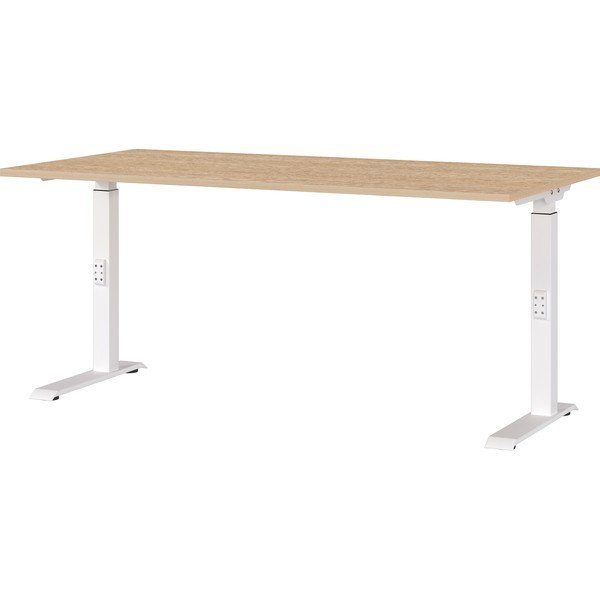 Biurko z regulowaną wysokością z blatem w dekorze dębu 80x160 cm Downey – Germania