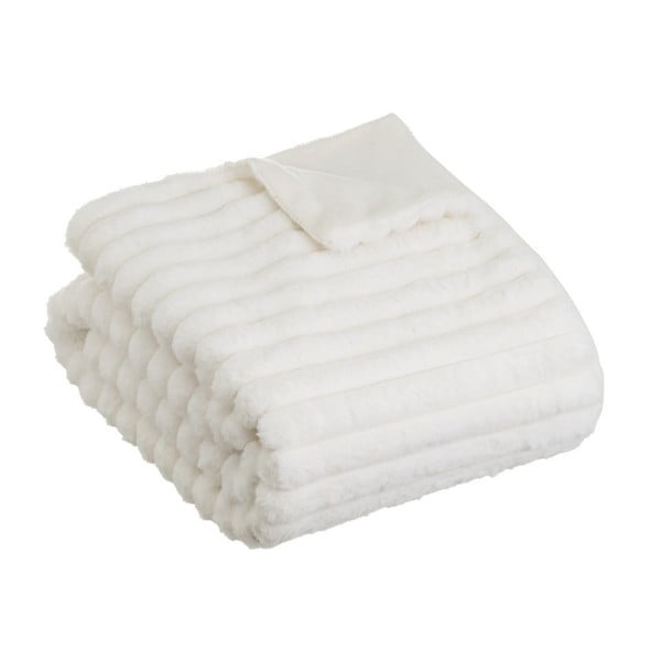 Biały koc z mikropluszu 130x160 cm Fur Velvet – Casa Selección