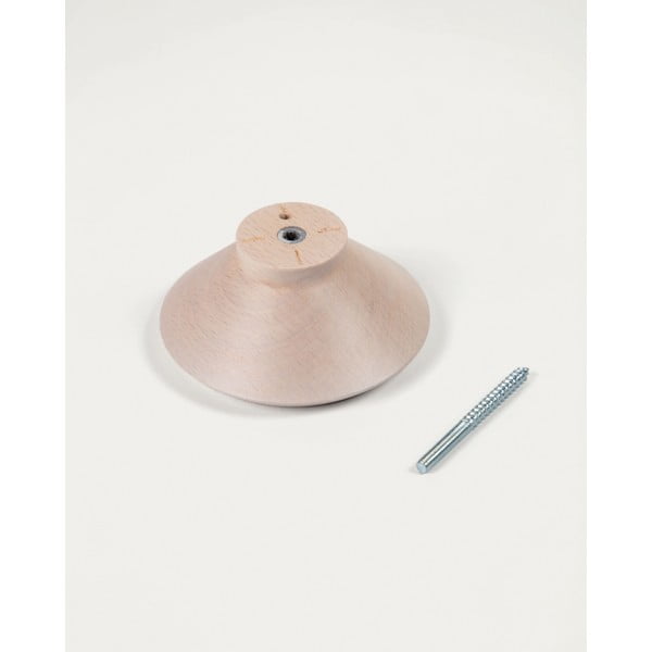 Ścienne drewniane haczyki zestaw 3 szt. w naturalnym kolorze Nadua – Kave Home-image-3