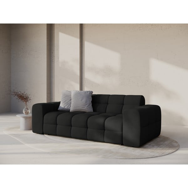 Czarna sofa 222 cm Kendal – Micadoni -image-1