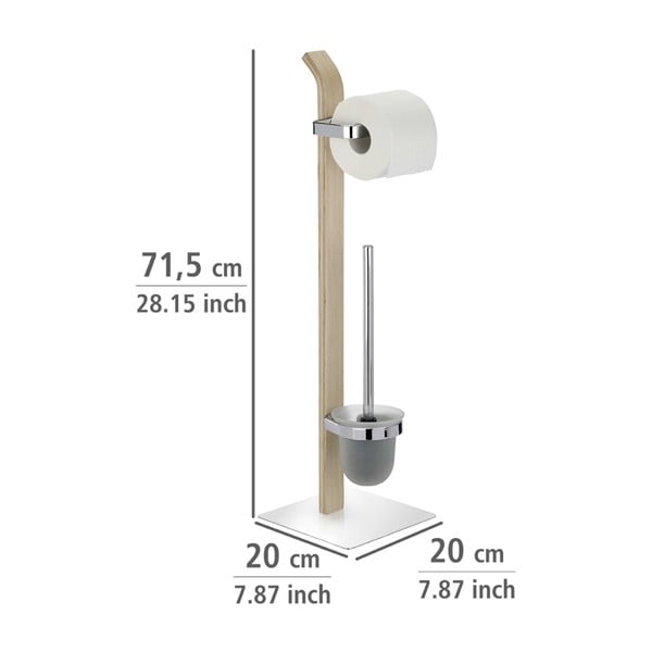 Zestaw szczotki toaletowej i uchwytu na papier Wenko Samona-image-3