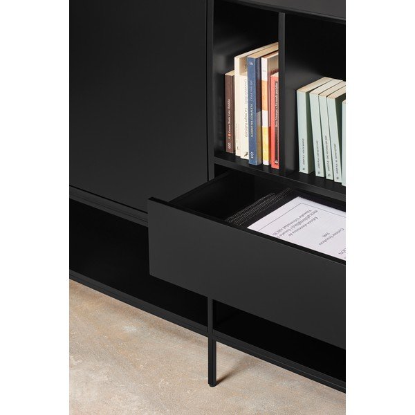 Czarna komoda 220x98x45 cm Platt – Teulat-image-3