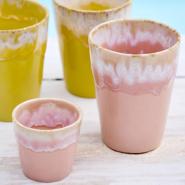 Różowa filiżanka kamionkowa do espresso Costa Nova Grespresso-image-3