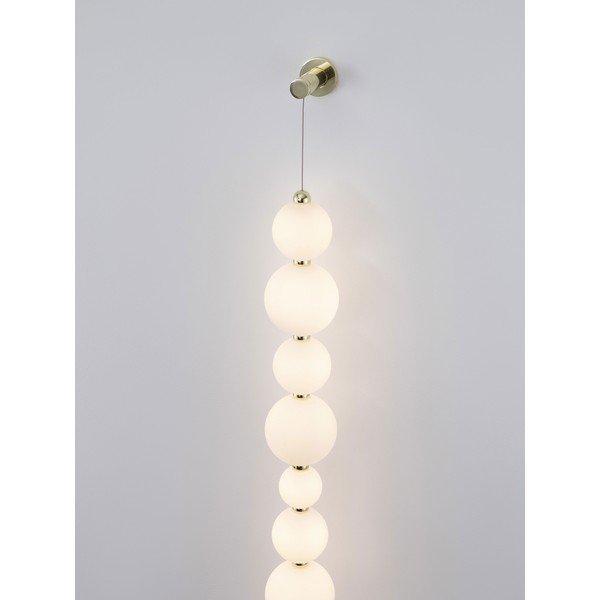 Biały/w kolorze złota metalowy kinkiet LED ze ściemniaczem Perla – Nova Luce-image-2