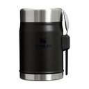 Termos na jedzenie ze stali nierdzewnej w kolorze matowej czerni 400 ml Legendary Food Jar + Spork Black 2.0 – Stanley