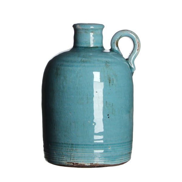 Wazon ceramiczny Sil Turquoise, 20x13 cm