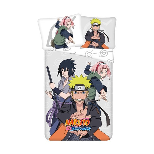 Bawełniana pościel dziecięca jednoosobowa 140x200 cm Naruto – Jerry Fabrics