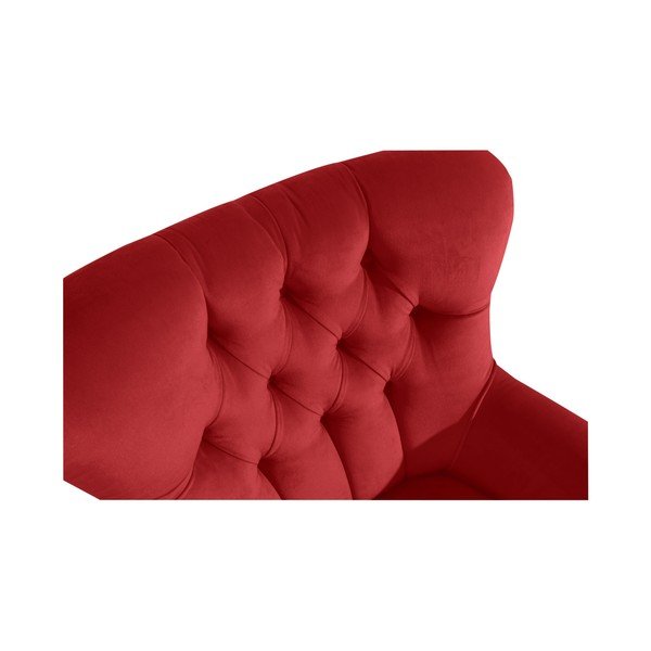 Ciemnoczerwony fotel Max Winzer Brandon Suede-image-1