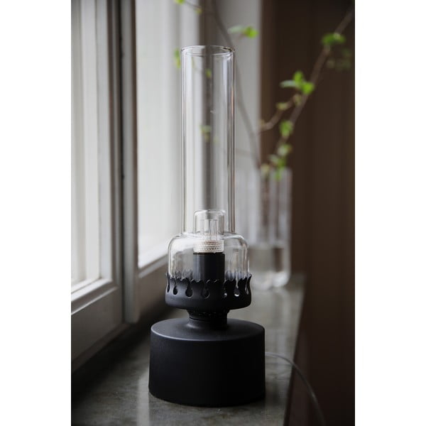 Czarna lampa stołowa ze szklanym kloszem (wysokość 31 cm) Kandella – Markslöjd-image-1