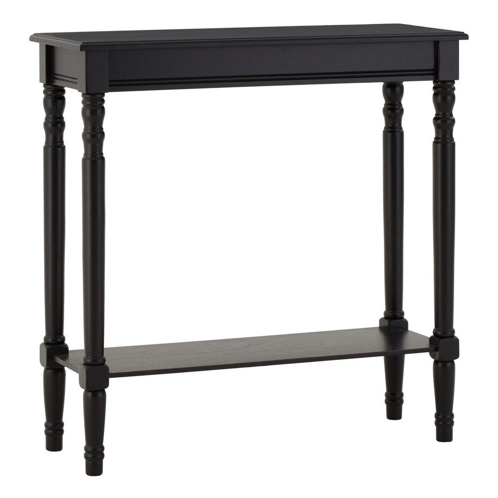 Czarna konsola z litego drewna sosnowego 30x80 cm Heritage – Premier Housewares