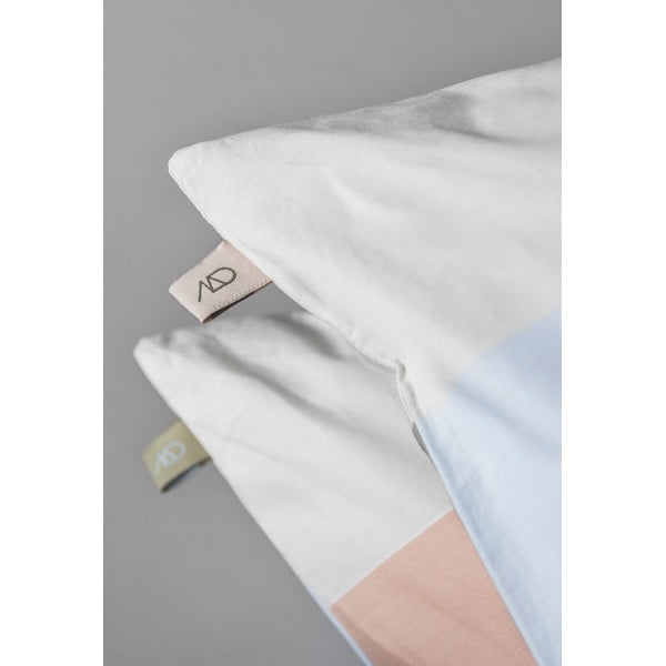 Jasnoniebieska pościel jednoosobowa z perkalu bawełnianego 140x200 cm Colore – Mette Ditmer Denmark-image-4