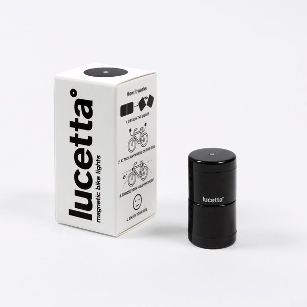Antracytowa lampka rowerowa na magnes Lucetta-image-2