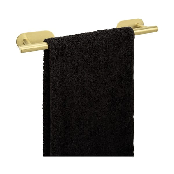 Samoprzylepny wieszak na ręczniki ze stali nierdzewnej Orea Gold – Wenko-image-3