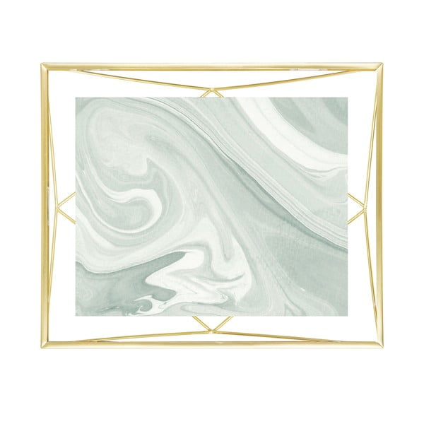 Metalowa ramka stojąca/ścienna w kolorze złota 25x30 cm Prisma – Umbra-image-3