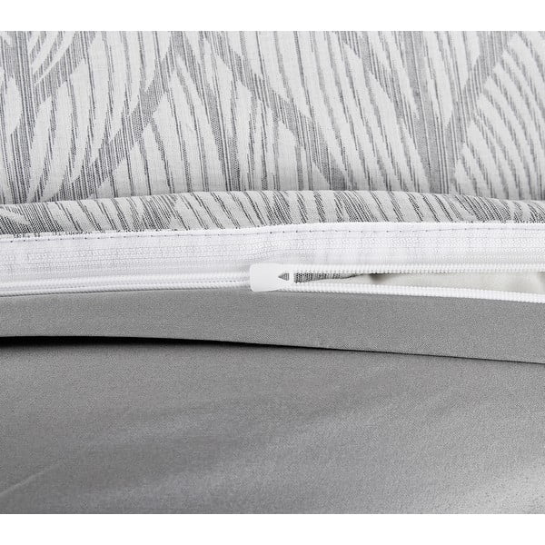 Szara żakardowa pościel jednoosobowa 140x200 cm Florida – My House-image-3