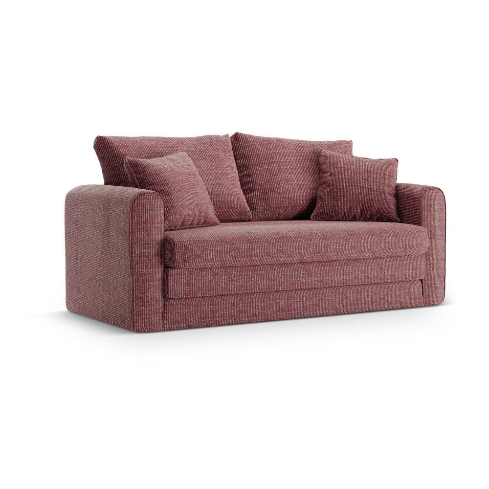 Ciemnoróżowa rozkładana sofa 158 cm Lido – Micadoni