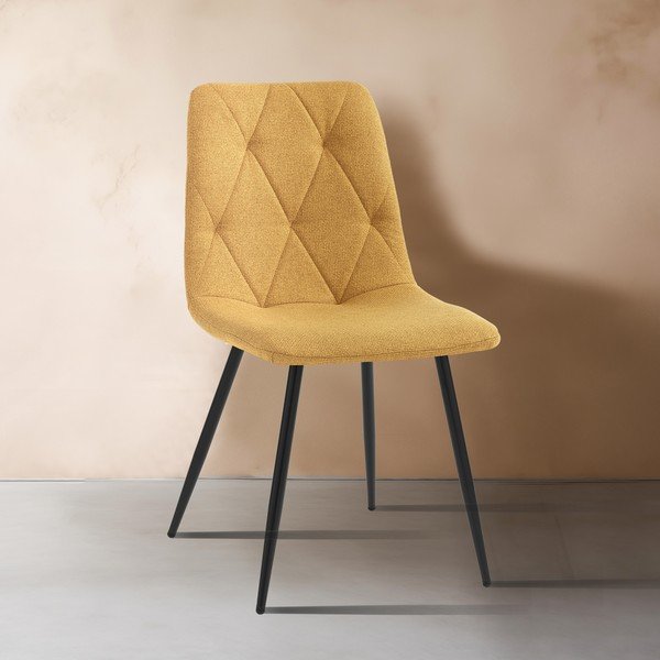 Krzesła zestaw 2 szt. w kolorze ochry Mesh – Tomasucci-image-1