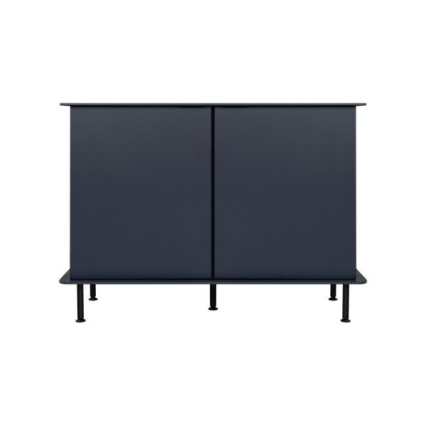 Ciemnoniebieska komoda z otworem na kable 120x88x50 cm Suumo – noo.ma-image-2