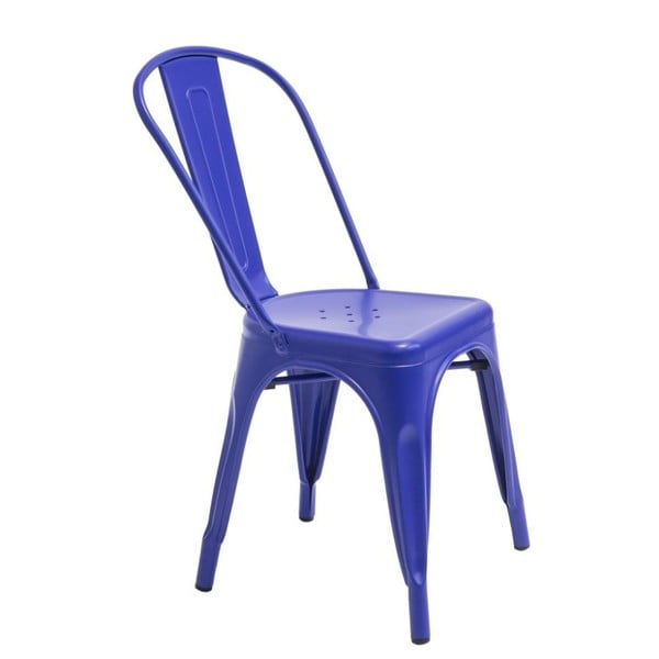 Niebieskie krzesło Novita Chantal