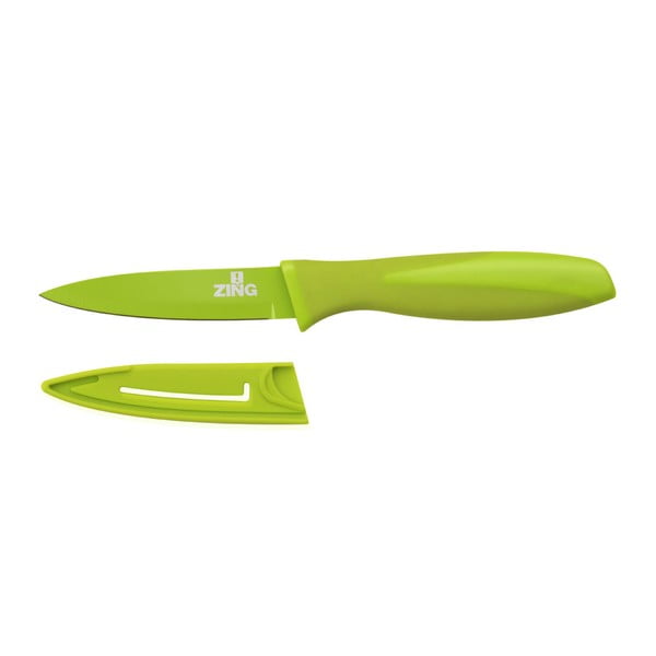 Limonkowy nóż z osłoną ostrza Premier Housewares Zing, 8,9 cm