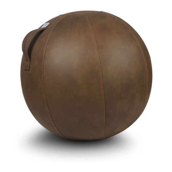 Brązowa piłka do siedzenia VLUV Veel, Ø 60 - 65 cm