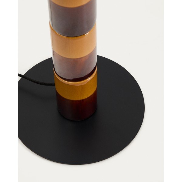 Lampa stojąca z tekstylnym kloszem (wysokość 146 cm) Mavran – Kave Home-image-4