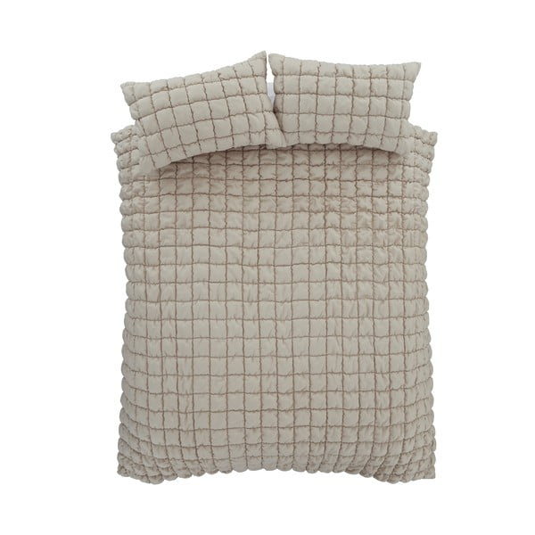 Beżowa pościel dwuosobowa 200x200 cm Puffer – Catherine Lansfield-image-2