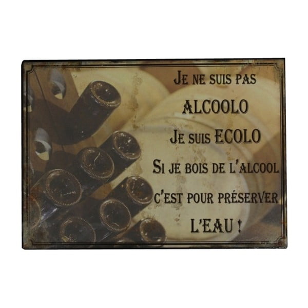 Tabliczka z blachy Antic Line Alcoolo