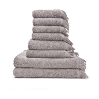 Zestaw 8 brązowych ręczników ze 100% bawełny Bonami Selection