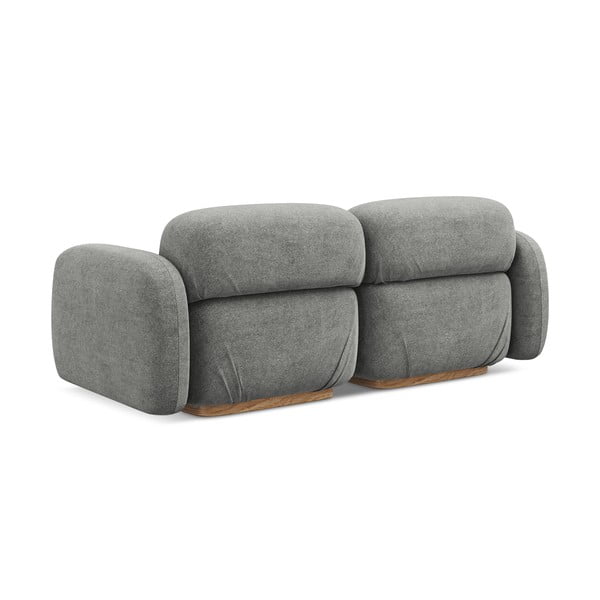 Szara sofa modułowa z materiału bouclé 190 cm Ailani – Makamii-image-3