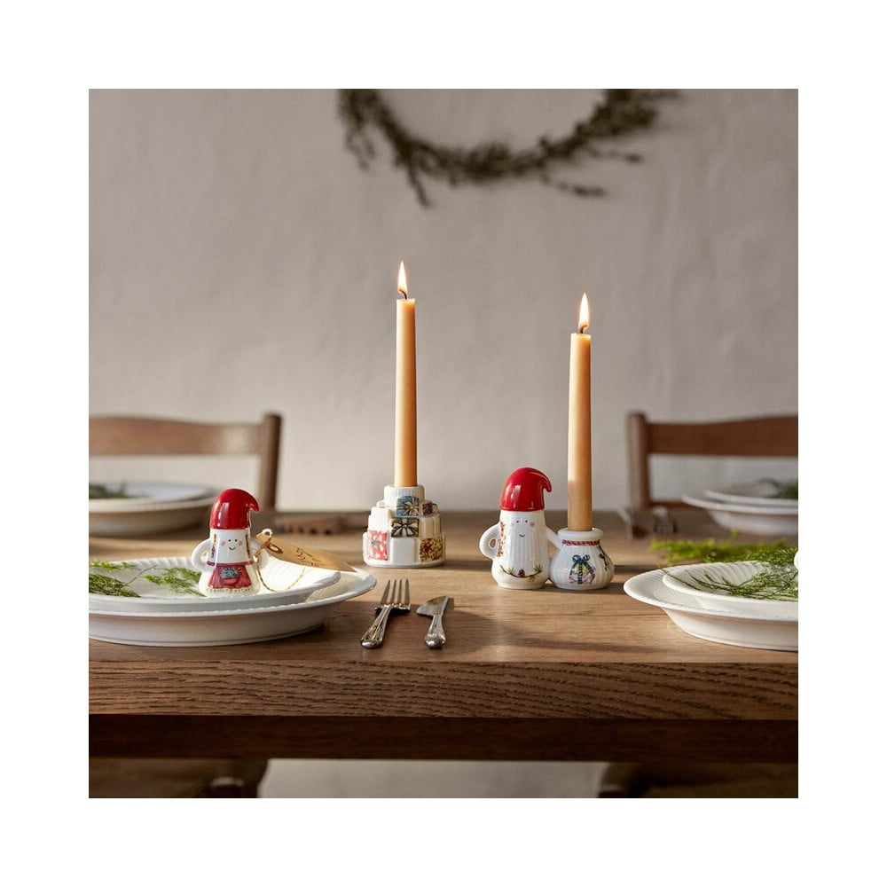 Ceramiczny świecznik ze świątecznym motywem Hammershøi Christmas Father Elf – Kähler Design (zdjęcie 3)
