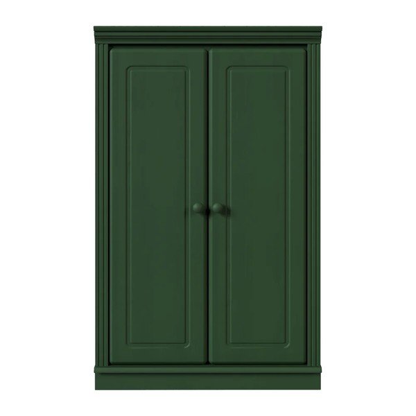 Zielona szafka z litego drewna sosnowego 74x118x35 cm Anita – Støraa